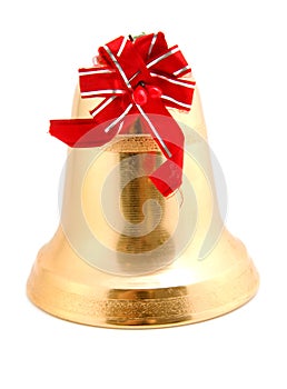 Golden Christmas bell