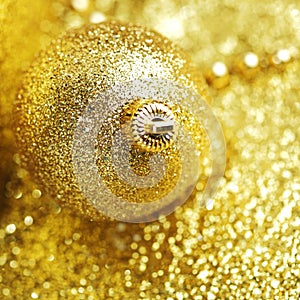 Golden christmas decor