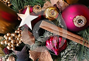 Golden christmas lights blur background stock images