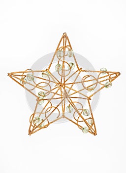 Golden christmas star