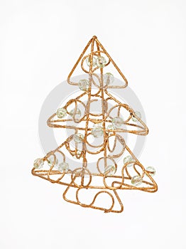 Golden christmas tree