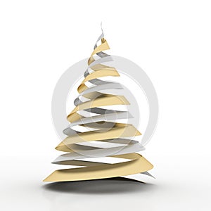 Golden Christmas Tree