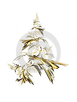 Golden Christmas Tree