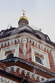 Golden church cupola.