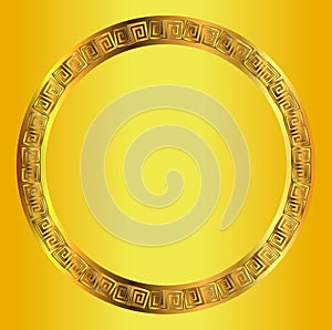 Golden Circular Celt Pattern photo