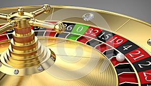 Golden classic roulette photo