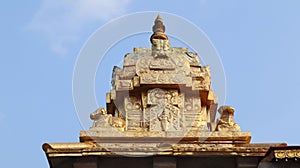 Golden Color Dome of Sri Rameshwara Temple, Tirthahalli, Shimoga, Karnataka