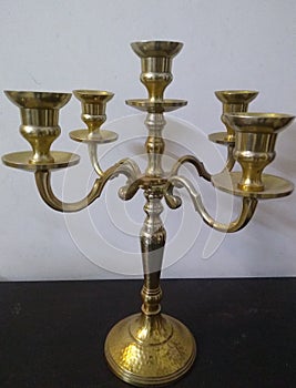 Golden colour antique lamp stand