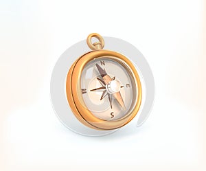Golden Compass 3d icon.