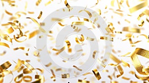 The golden confetti explosion.AI generated image