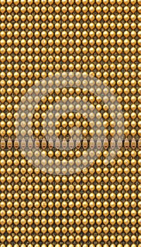 Golden CPU Processor Pins Grid