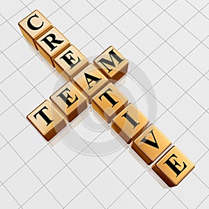 Golden creative team like crossword