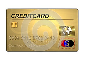 Golden credit card