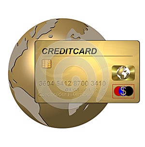 Golden credit card