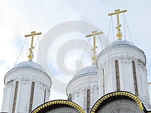 Golden crosses of Kremlin