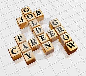 Golden crossword - job, career, grow, pay