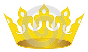 Golden crown, icon