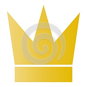 Golden crown icon. A general-purpose vector that can be used for ranking and other purposes.