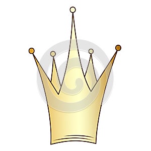 golden crown illustration