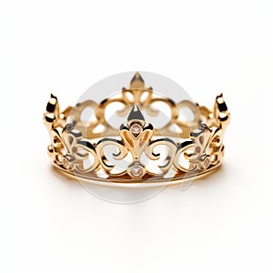 Golden Crown Ring - Rococo Frivolity Inspired Jewelry