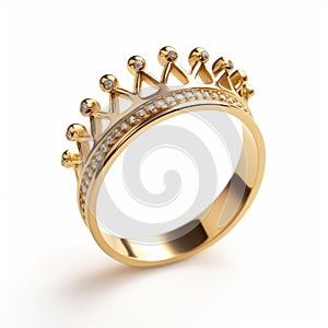 Golden Crown Ring - Whimsical And Stylish Jewelry photo
