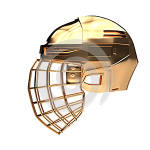 Golden Cup Ice Hockey Helmet