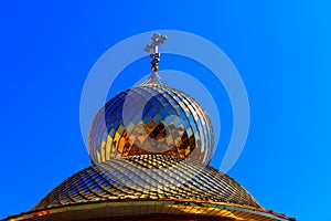 Golden cupola with cross