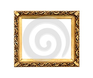 Golden decorative frame for painting