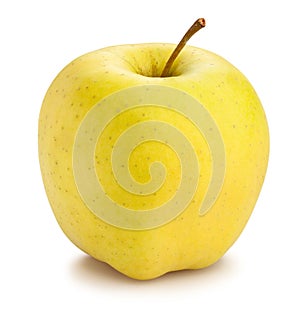 golden delicious apple path isolated