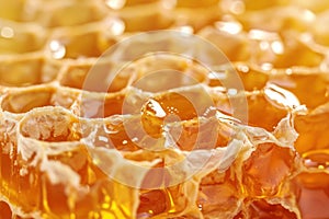 Golden Delights, Honeyed Secrets Unveiled in a Dripping Honeycomb Symphony