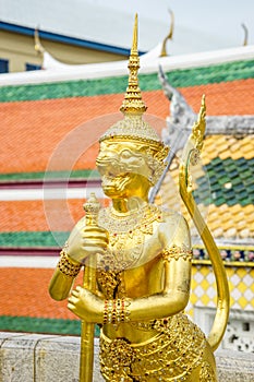 A Golden Demon at the Temple of the Emerald Buddha (Wat Phra Kaew)