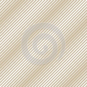 Golden diagonal halftone seamless pattern. White and gold vector texture of mesh