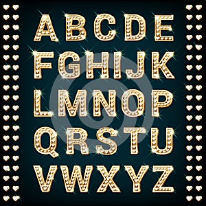 Golden diamond alphabet