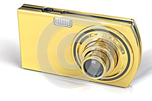 Golden Digital Camera