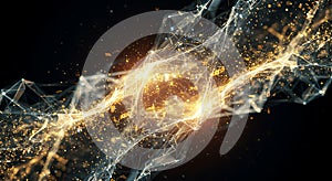 Golden digital plexus structure transmitting data flow