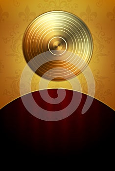 Golden Disc Background