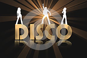 Golden Disco Background