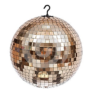 Golden disco ball