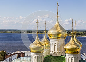 Golden dome of the church