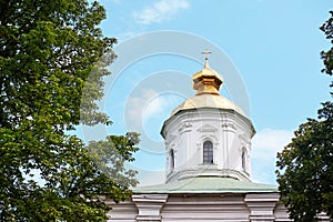 Golden Dome of the Orthodox Church against sky