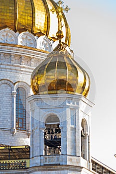 Golden dome of the Orthodox Church photo
