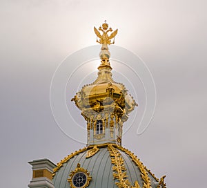 Golden dome of the Palace with a eagle on top