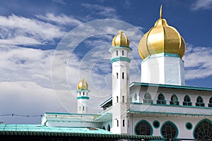 Golden domed mosque photo