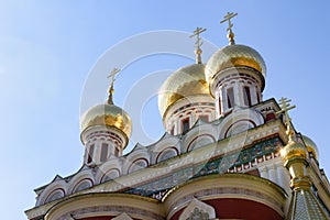 Golden domes and crosses