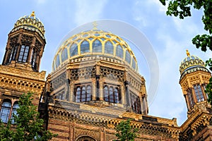 Golden Domes of the New Synagogue, Berlin, Germany