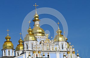 Golden domes of Orthodox christian church