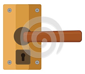 Golden doorlock, icon photo