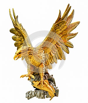 Golden eagle statue