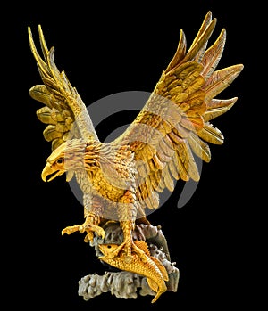 Golden eagle statue