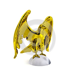 Golden eagle statue